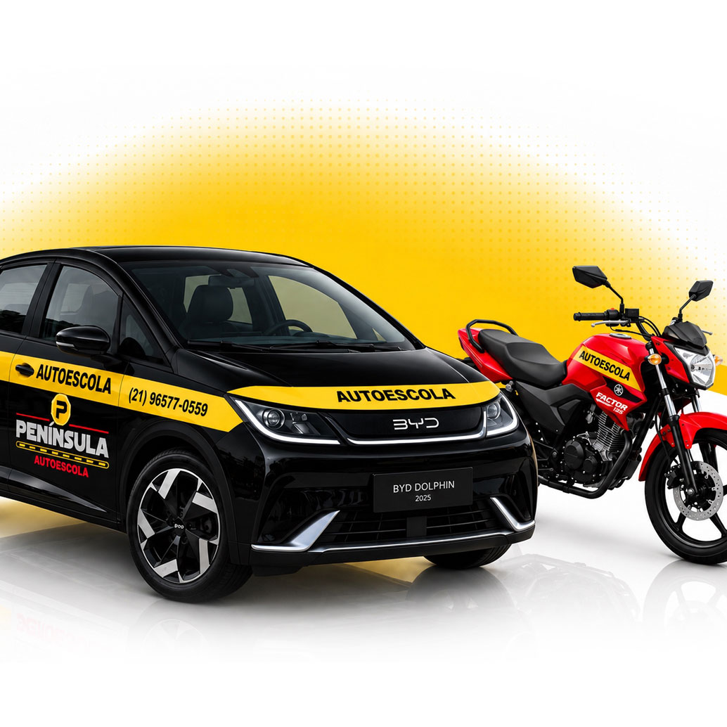 Pacote Habilitação Completa Carro e Moto A/B Autoescola Península